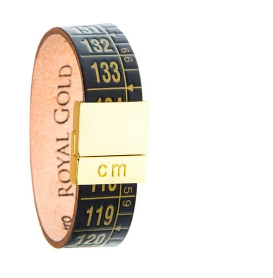 Pulsera Il Centimetro in Cuero ROYAL GOLD - ROYAL GOLD